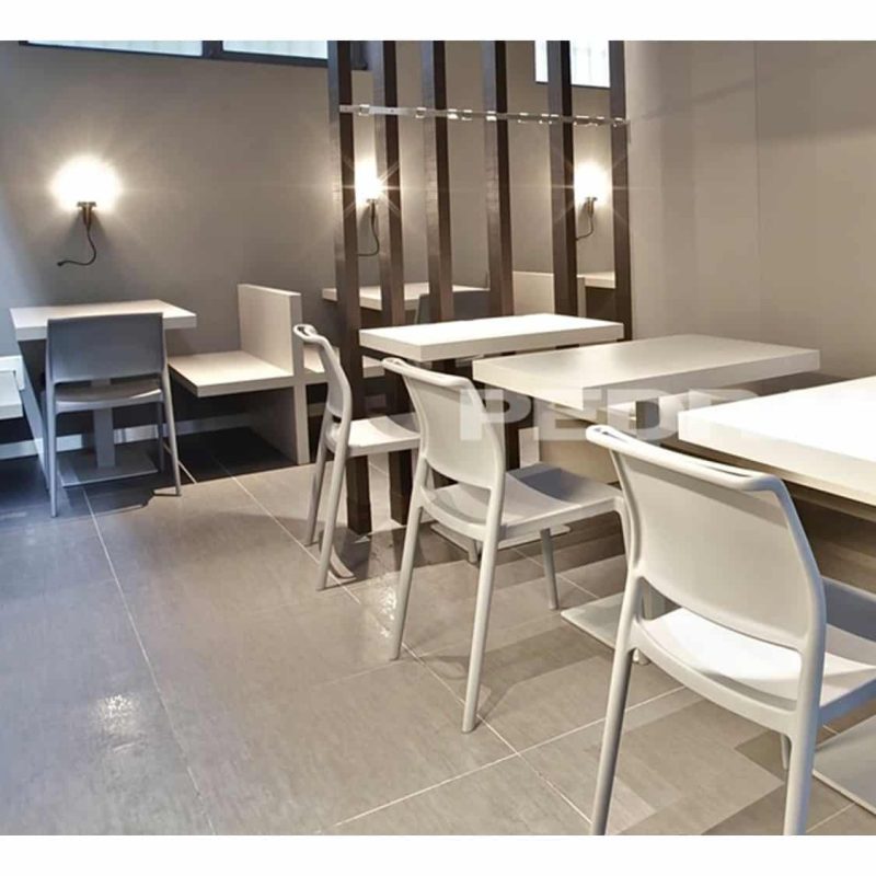 Ara Outside Side Chair Pedrali Available At DeFrae Contract Furniture Pastel Colours