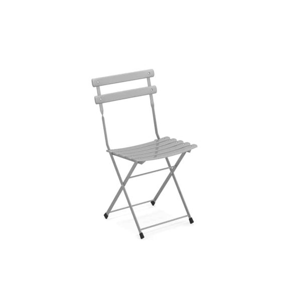 Arc en ciel folding outdoor chair from Emu available from DeFrae Contract Furniture Grey