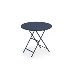 Arc en ciel folding round from Emu available from DeFrae Contract Furniture black