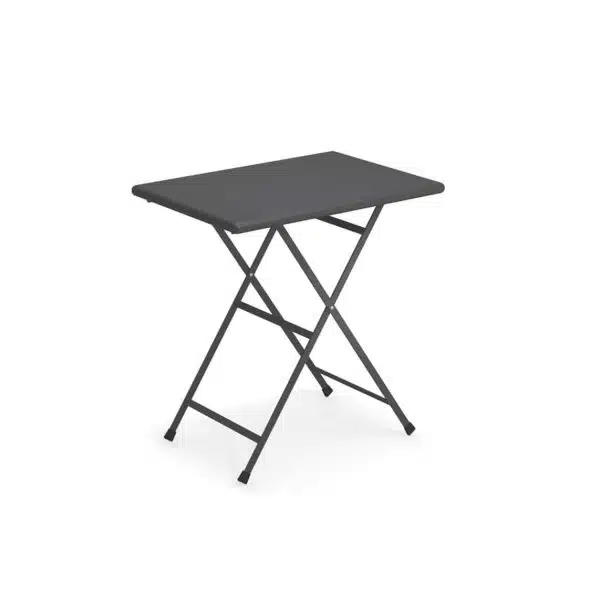 Arc en ciel folding outdoor folding table sqaure from Emu available from DeFrae Contract Furniture Charcoal Grey