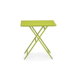 Arc en ciel folding outdoor folding table sqaure from Emu available from DeFrae Contract Furniture Green