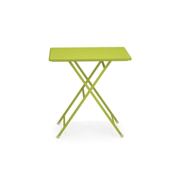 Arc en ciel folding outdoor folding table sqaure from Emu available from DeFrae Contract Furniture Green