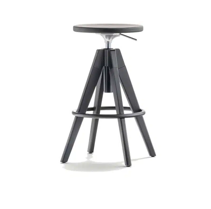 Arki Bar Stool Pedrali at DeFrae Contract Furniture Black