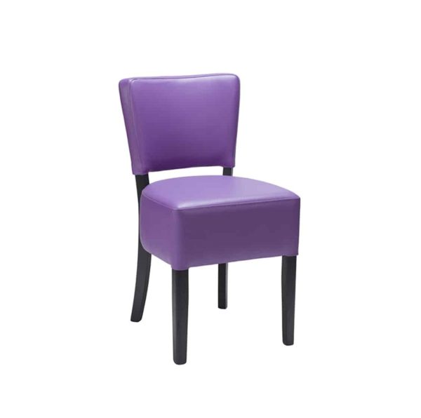 Ascot Side Chairs From DeFrae Contract Furniture Purple Faux Leather Wenge Frame.png