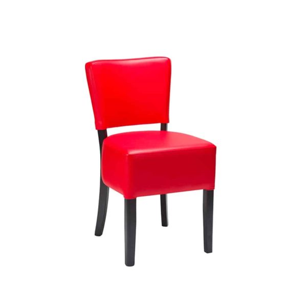 Ascot Side Chairs From DeFrae Contract Furniture Red Faux Leather Wenge Frame.png