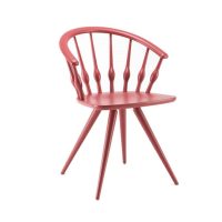 Ashleigh Spindle Back Side Chair Aston Cizeta DeFrae Contract Furniture Pink