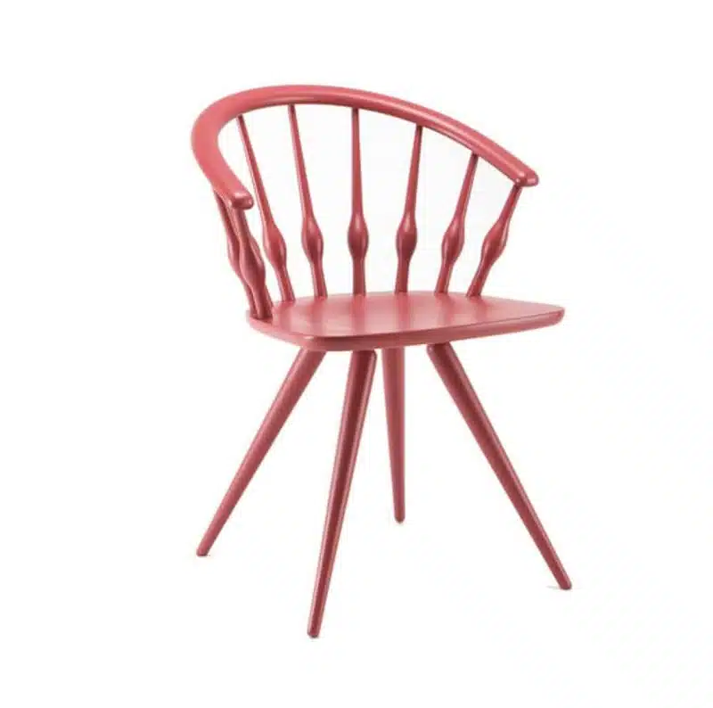 Ashleigh Spindle Back Side Chair Aston Cizeta DeFrae Contract Furniture Pink