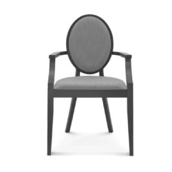 Belle armchair medallion round back restaurant chair DeFrae Contract Furniture Main