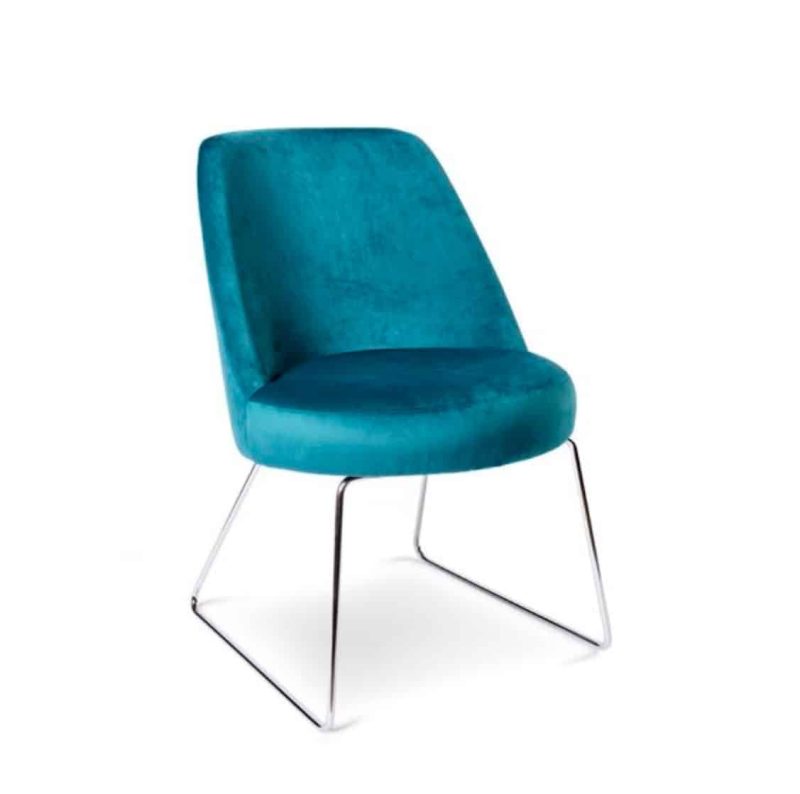 Britannia Side Chair DeFrae Contract Furniture Sled Base