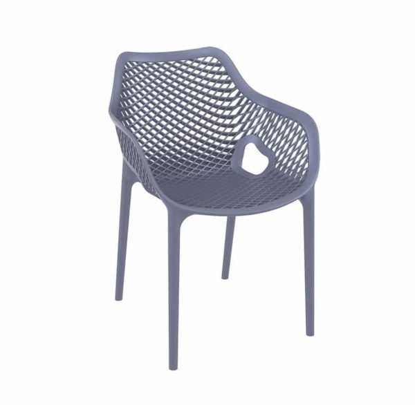 Bruce Stackable Outside Armchair DeFrae Contract Furniture Blue
