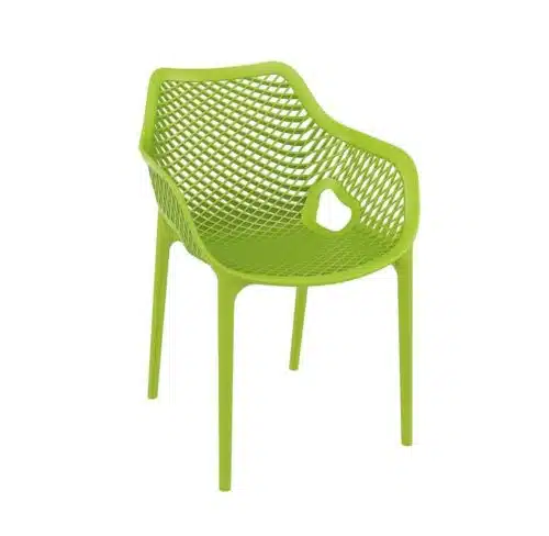 Bruce Stackable Outside Armchair DeFrae Contract Furniture Green