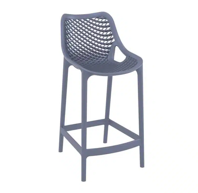 Bruce Stackable Outside Bar Stool DeFrae Contract Furniture Blue