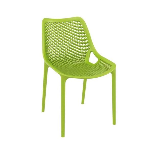 Bruce Stackable Outside Chair DeFrae Contract Furniture Green]