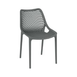 Bruce Stackable Outside Chair DeFrae Contract Furniture Grey