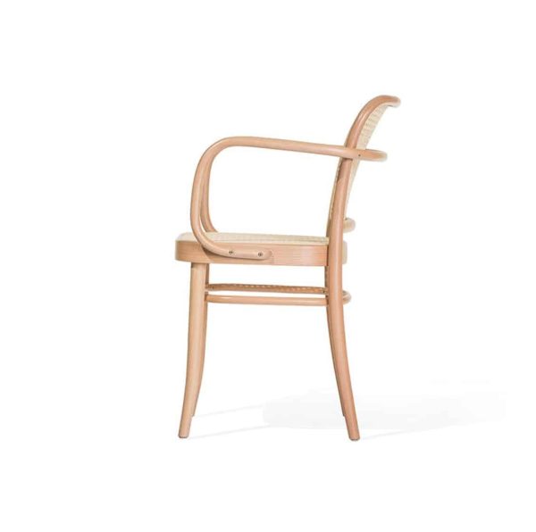 Cane Armchair 811 DeFrae Contract Furniture Ton Side View