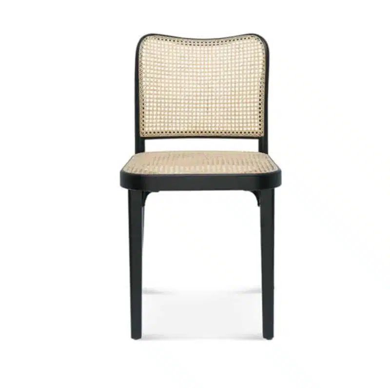 Cane side chair DeFrae Contract Furniture Front View 811 chair