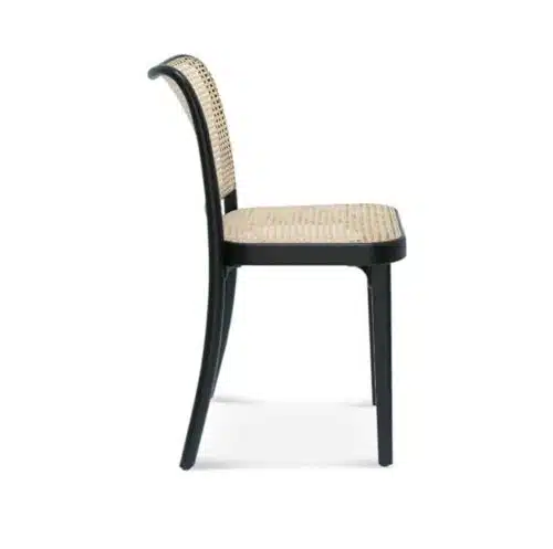 Cane side chair DeFrae Contract Furniture Side View 811 chair