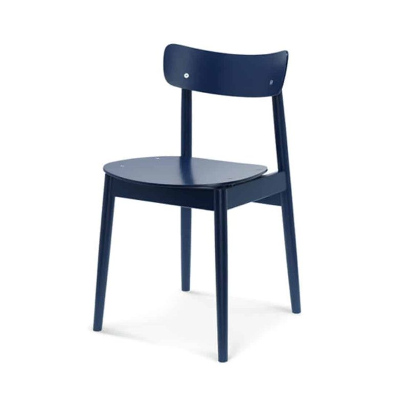 Chance curved back wood restaurant chair DeFrae contract furniture
