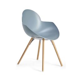 Cookie armchair with wooden legs DeFrae Contract Furniture