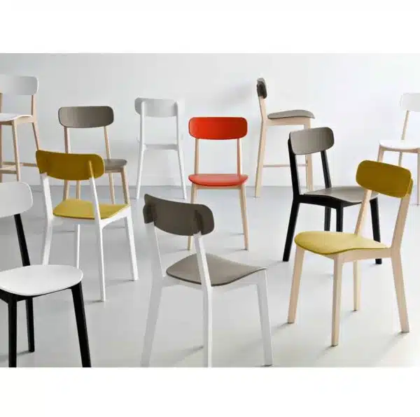 Cream side Chair Calligaris available from DeFrae Contract Furniture Colours