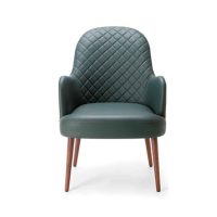 Da Vinci Armchair 04 100 DeFrae Contract Furniture Quilted Back