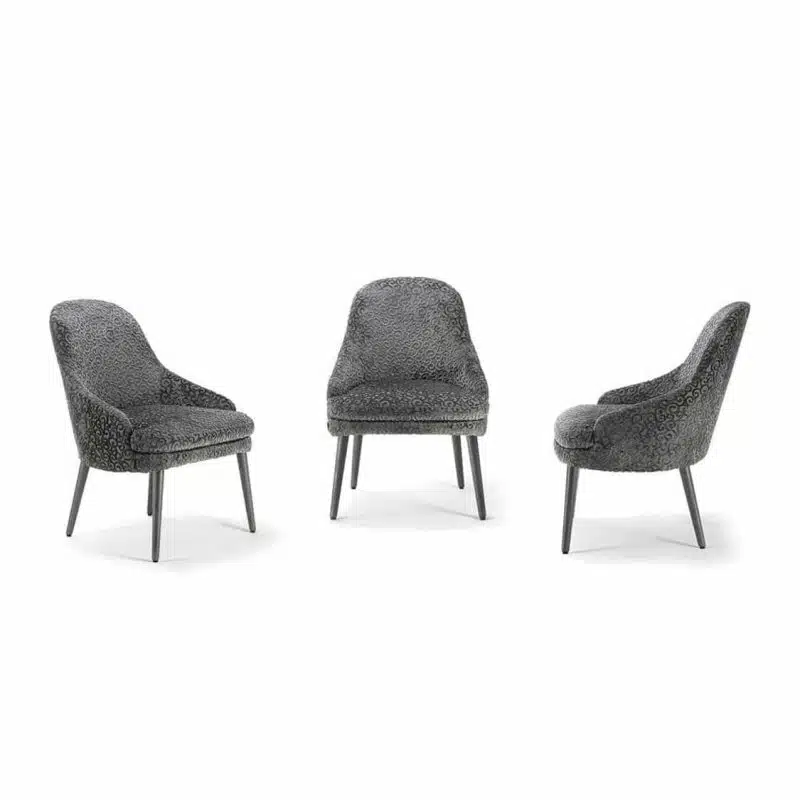 Da Vinci Armchair 06 100 Metal Legs DeFrae Contract Furniture Fluted Pleated Back