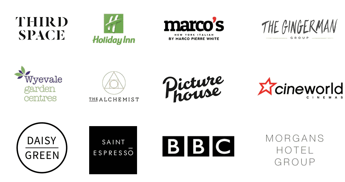 DeFrae Contract Furniture Clients Logos