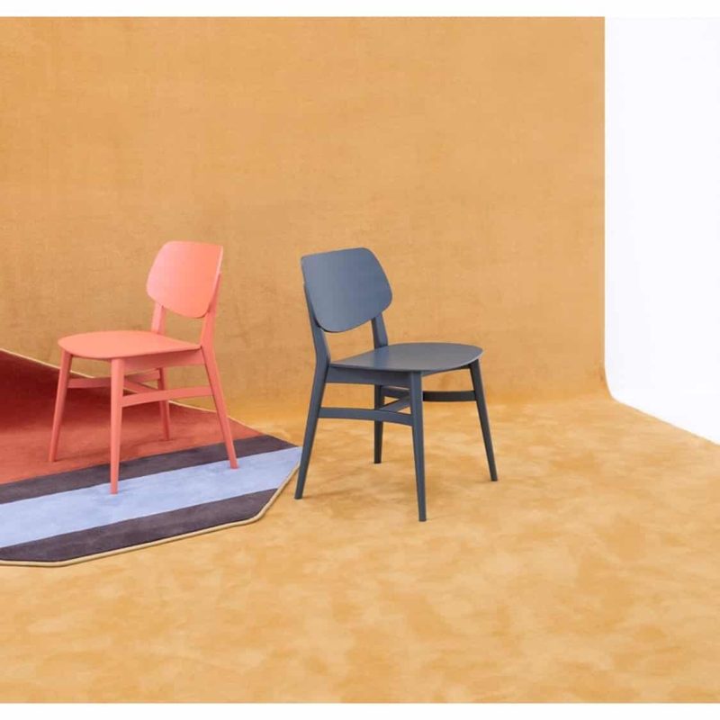 Doll wood side chair 060 Billiani DeFrae Contract Furniture Ash 060