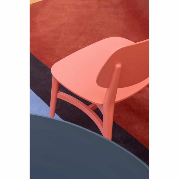 Doll wood side chair 060 Billiani DeFrae Contract Furniture Ash 060 Pink