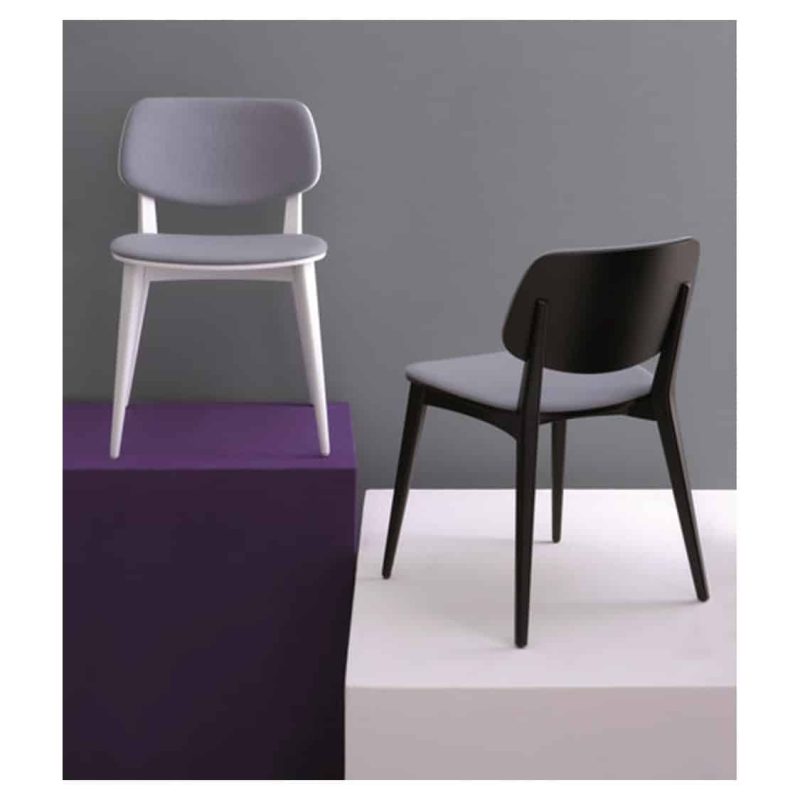 Doll Wood side chair 060 Billiani DeFrae Contract Furniture upholstered