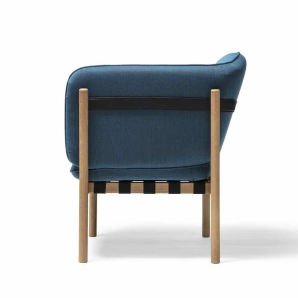 Dowel armchair DeFrae Contract Furniture Blue 3