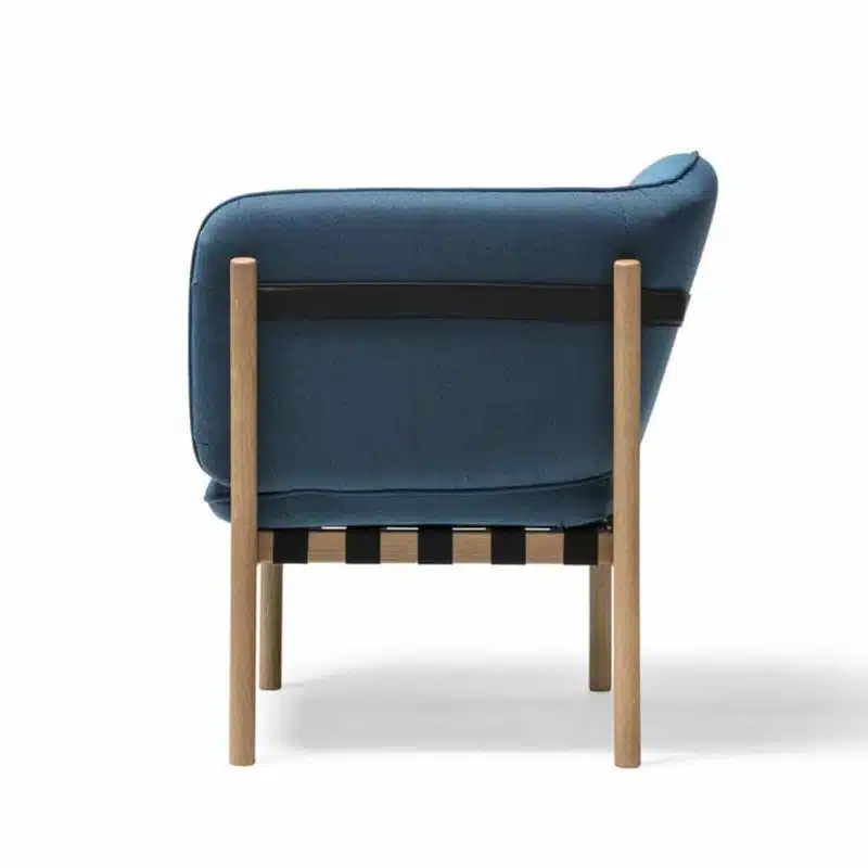 Dowel armchair DeFrae Contract Furniture Blue 3