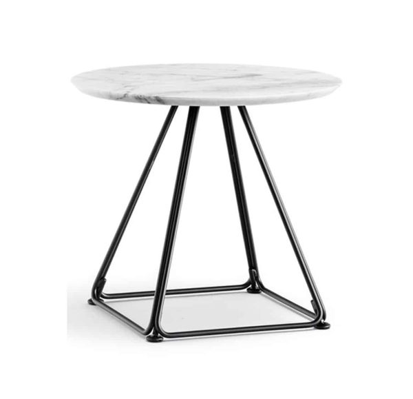 Eclipse Table base with marble top Pedrali available from DeFrae Contract Furniture