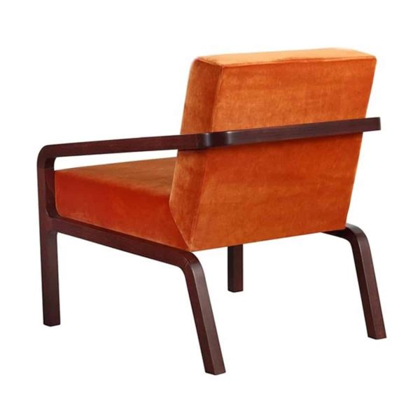 Fletcher Armchair Fleming ContractIn at DeFrae Contract Furniture Rust Velvet Back