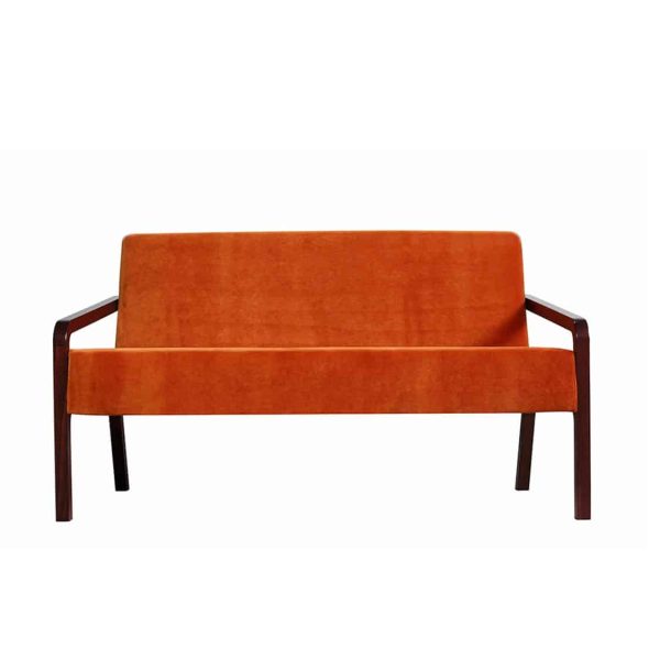 Fletcher Sofa Fleming ContractIn at DeFrae Contract Furniture Rust Velvet