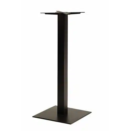Forza square cast iron table base black Poseur height