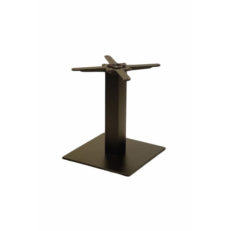 Forza square cast iron table base black cofee height