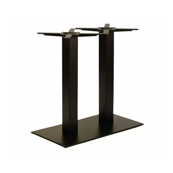 Forza twin cast iron table base black