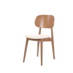 Gemini side chair DeFrae Contract Furniture Oak
