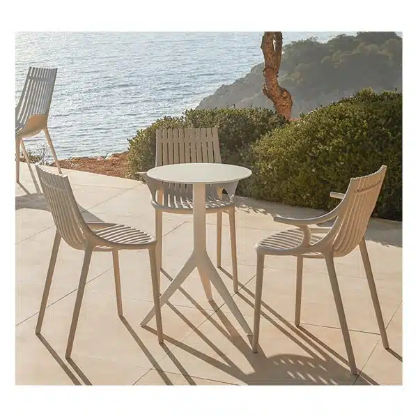 Ibiza Side Chairs Vondom DeFrae Contract Furniture Beige