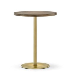Inox Brass Tablebase Pedrali at DeFrae Contract Furniture Gold