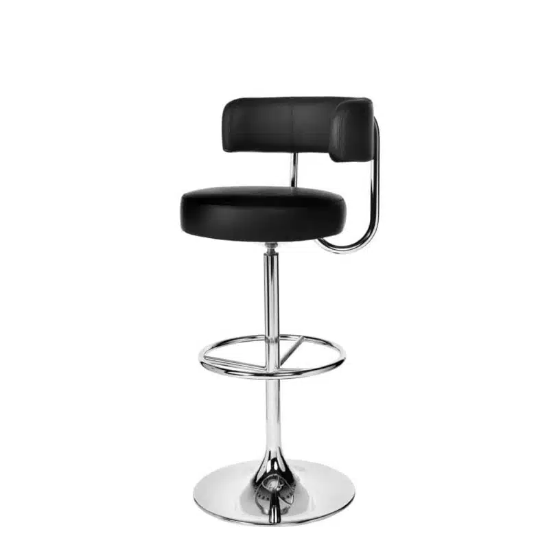 Juno Bar Stool by DeFrae Contract Furniture Jupiter Johanson Chrome Frame 2