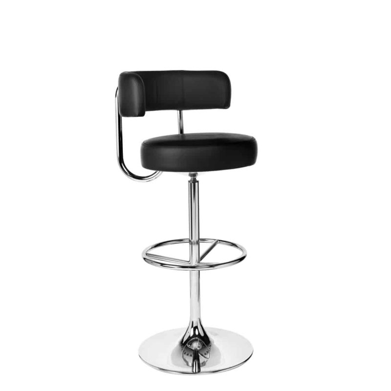 Juno Bar Stool by DeFrae Contract Furniture Jupiter Johanson Chrome Frame 2