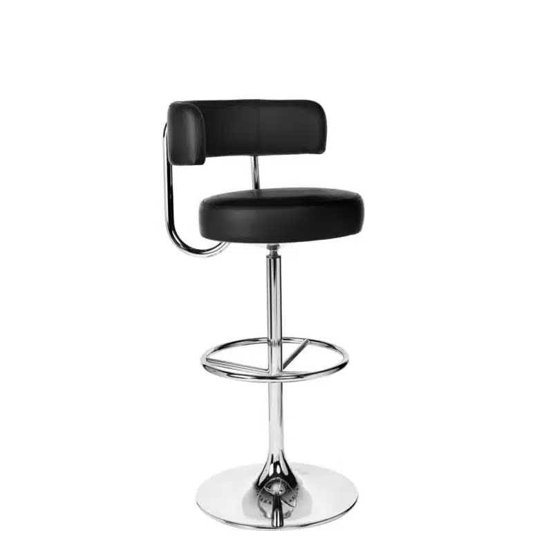 Juno Bar Stool by DeFrae Contract Furniture Jupiter Johanson Chrome Frame 2