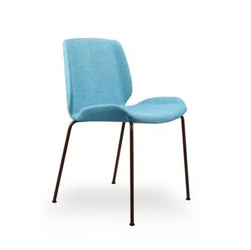 Keel side chair with metal frame DeFrae Contract Furniture
