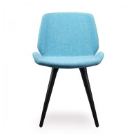 Keel side chair with wooden frame DeFrae Contract Furniture