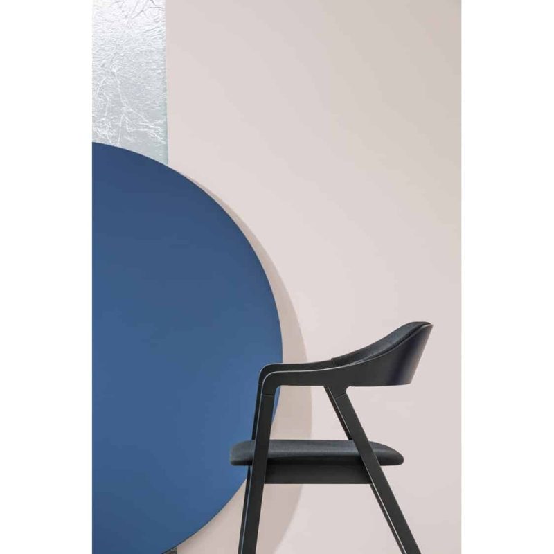 Layer armchair curved back Billiani at DeFrae Contract Furniture Ambient Black