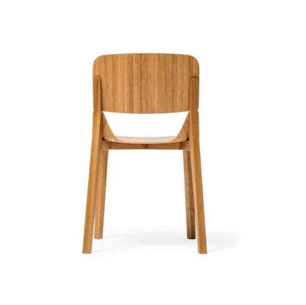 Leaf Side Chair Natual Wood Restaurant Chair Ton at DeFrae Contract Furniture Back