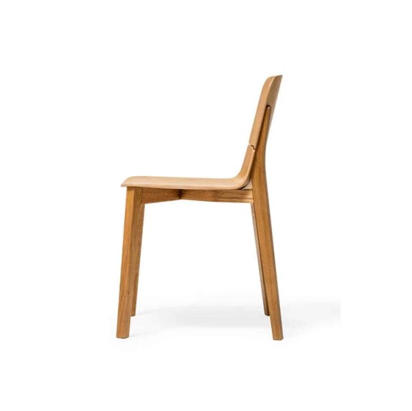 Leaf Side Chair Natual Wood Restaurant Chair Ton at DeFrae Contract Furniture Side