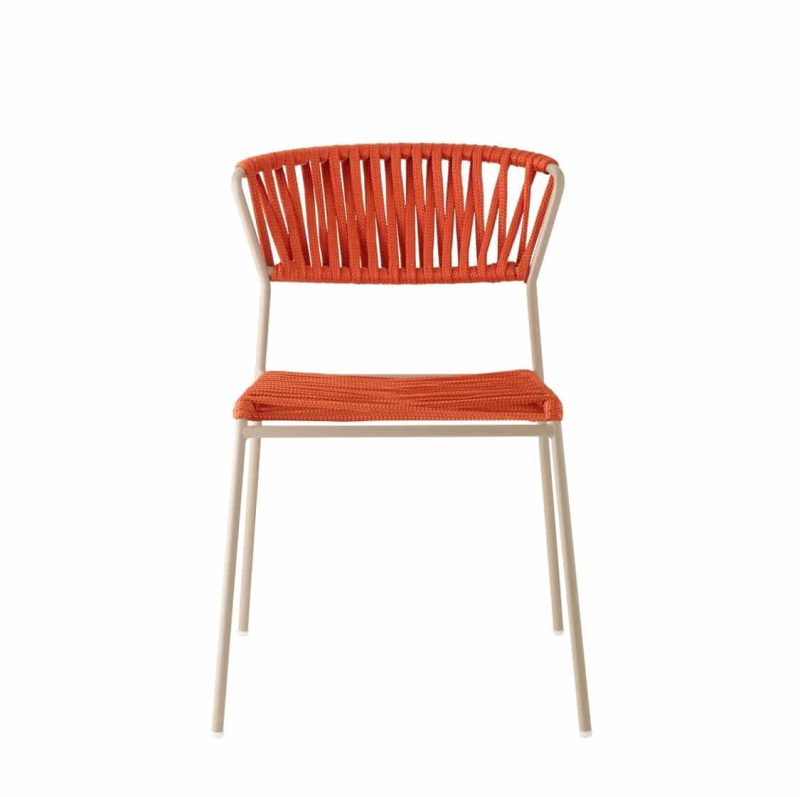 Lisa Club Side Chiar Outside Scab Design at DeFrae Contract Furniture Front View